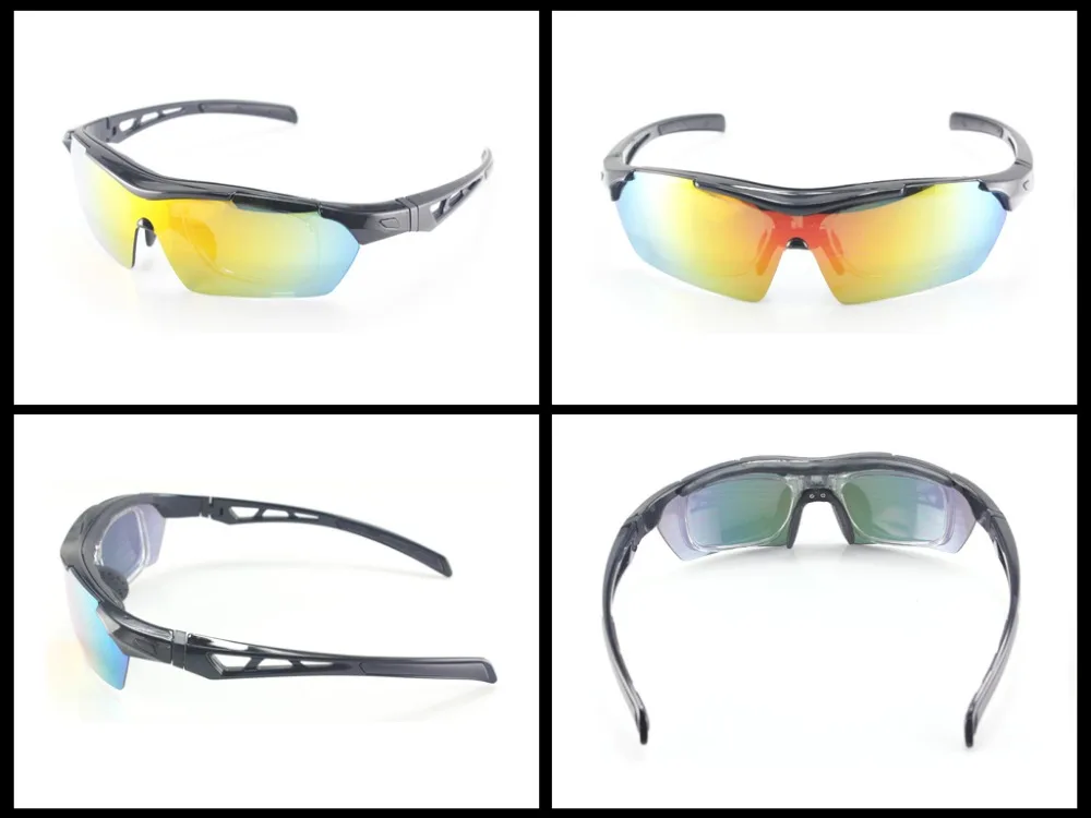 2017 Oem Uv400 Rx Optical Inserts Cycling Glasses 5 Lens Prescription Sport Glasses