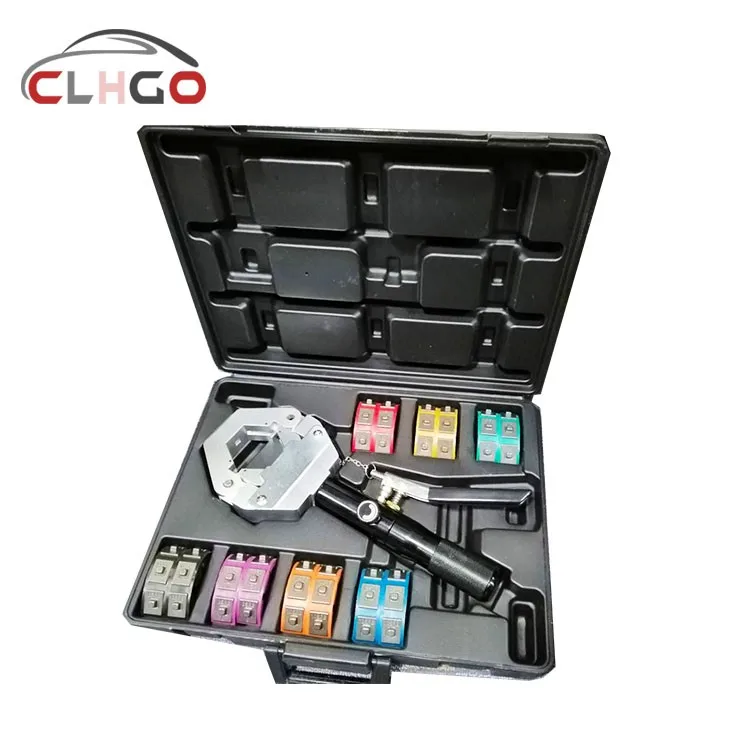 Hydraulic Manual Auto Ac Hose Crimping Tools Car Ac Repair Tool Kit With Hand Carrying Case