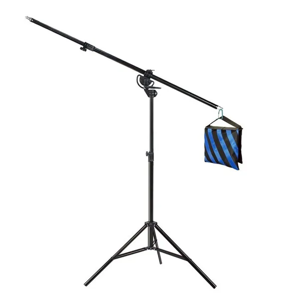 Heavy Duty Light Stand With Cross Bar Studio Boom Arm Top Light Stand