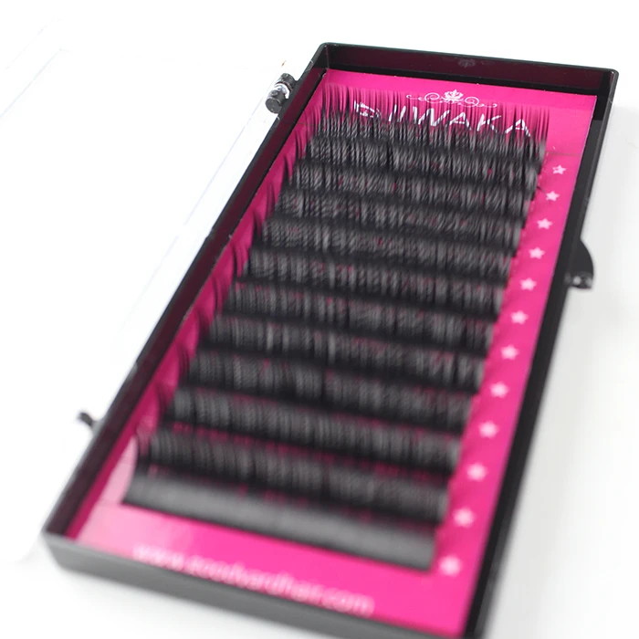 

Natural looking korea synthetic mink fiber individual eyelash extension free sample, Customer request