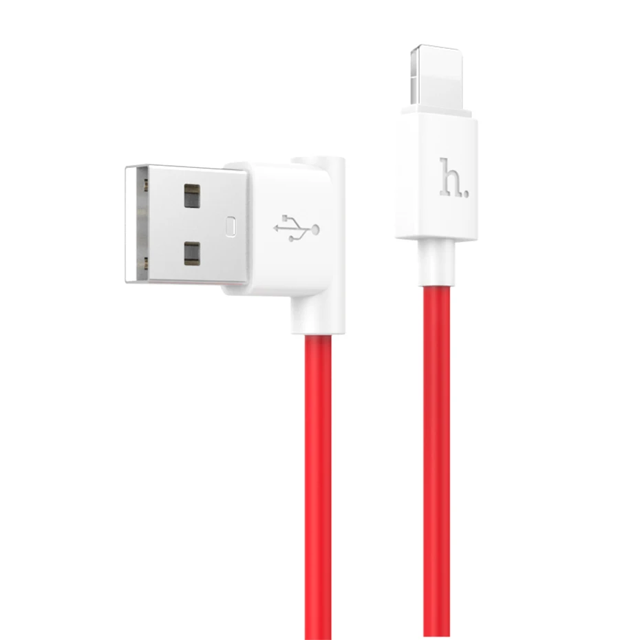 

Hoco UPL11 Innovative L-shaped Design 1.2M Fast Charging Cable for iPhone, Black;whitek;red