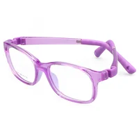 

Silicone Children No Screw Bendable Kids eyeglass frames with Cord