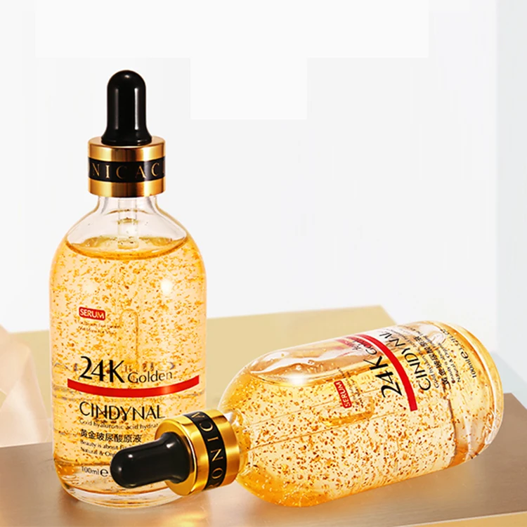 

OEM CINDYNAL Moisturizing Hydrating Shrink Pores 24k gold essence Anti-wrinkle Face Serum, N/a