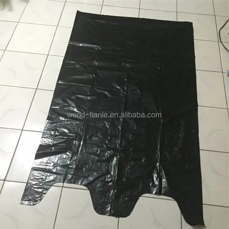 Wave Top Ldpe Plastic Trash Bag Flap Tie Large Garbage Bag With Flaps ...