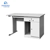 Simple design customized steel computer desk table office study table with drawer and cabinet