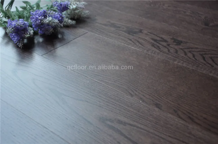 Suelo De Madera De Ingeniería De Color Gris Oscuro Nogal Suelo Flotante