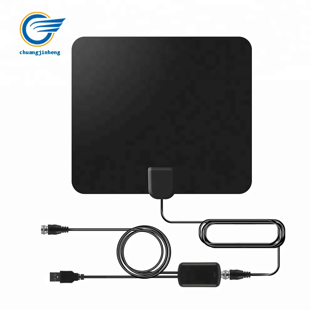 

Factory Best 50 miles Black digital Indoor HDTV Antenna tv