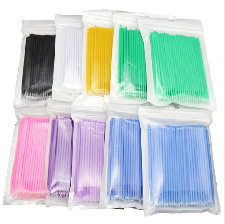 

Disposable Eyelash Extension Brushes Individual Micro Swab Lash Clean Applicators Mascara Brush Stick