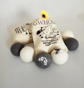 Image of 2019 amazon bestseller 6 pack xl eco friendly organic merino wool dryer balls organic laundry wool dryer balls