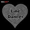 Beautiful Alphabet Rhinestone Hot Fix Transfer Flying Heart Designs