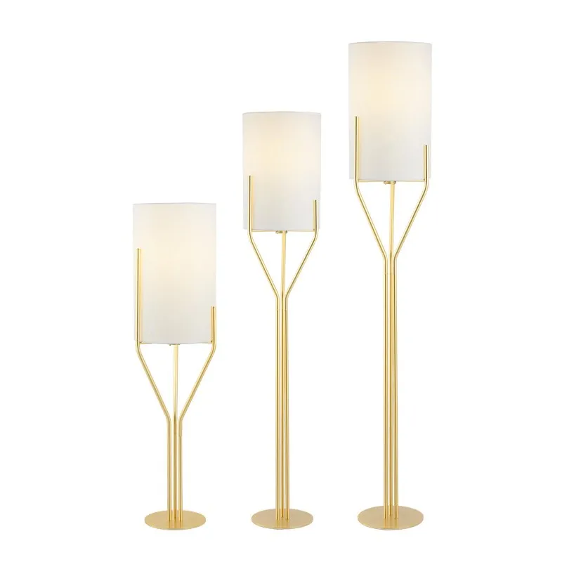 Modern Fabric Gold Tree Branch Led Floor Lamp For Hotel Decoration