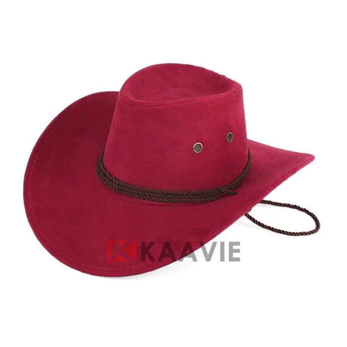Guangzhou China wholesale cheap custom white brown black pink wool felt fedora lemmy cowboy hat (1).jpg