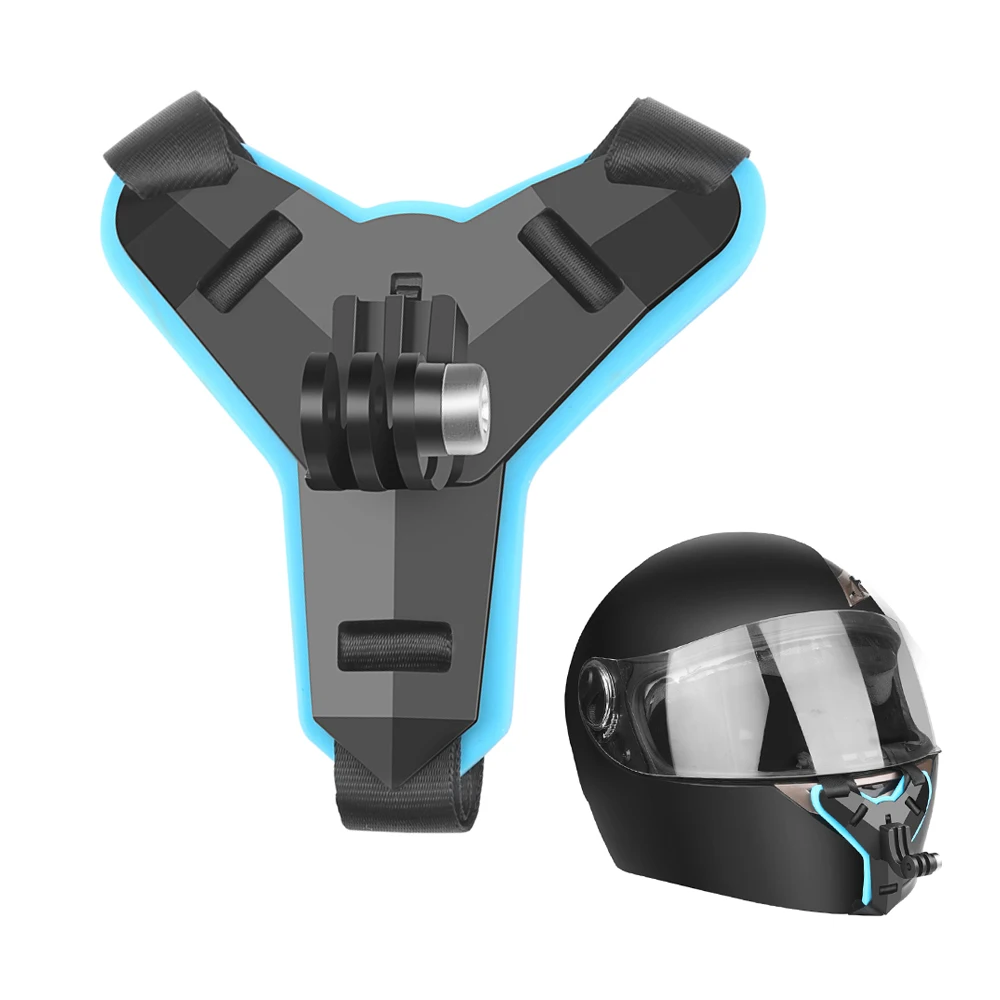 

Latest Hoshi Motorcycle POV Shots Full Face Helmet Chin Strap Stand Chin Mount Holder Motorcycle For GoPro Hero 7/6/5 Camera
