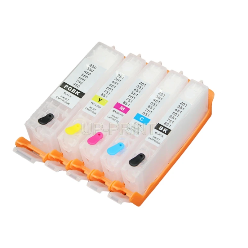 

5 COLOR PGI250 CLI251 with chip refillable ink cartridge for canon PIXMA IP7220 8720 MG5420 MX922 MX722 IX6820 MG5520 MG5620