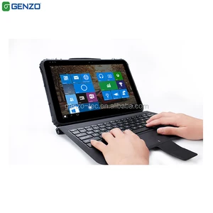 GENZO 12 inch Windows 10 Rugged Tablet Keyboard