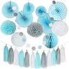 Baby Shower Party Decorations Hanging Circular Paper Fans