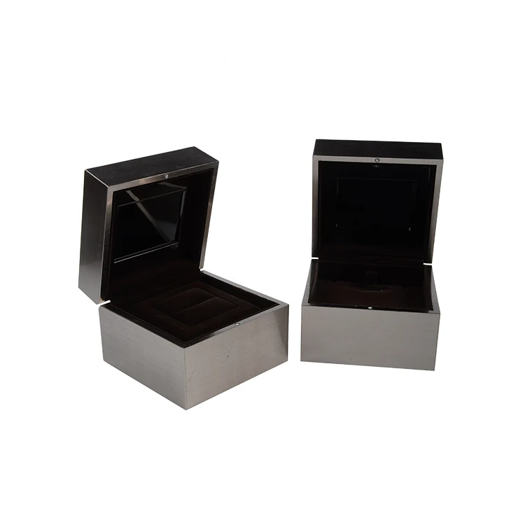 Hot Sale stainless steel pendant engagement ring jewelry box with light