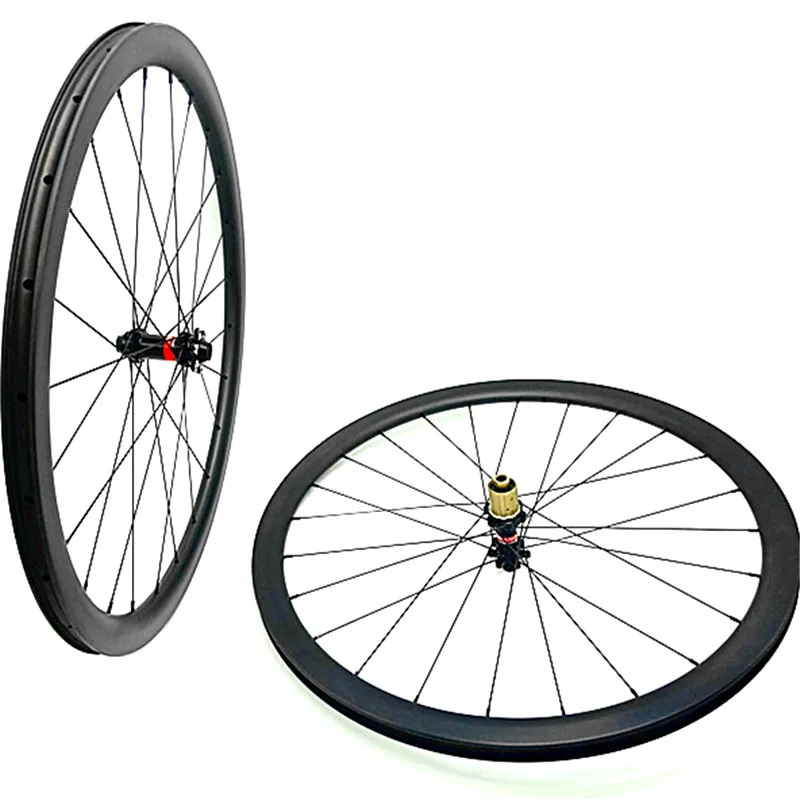 

carbon road disc wheels 700c 50mm deep 25mm tubeless disc brake 100x10(15) mm 142x12mm Central lock road carbon wheels 1420 spok