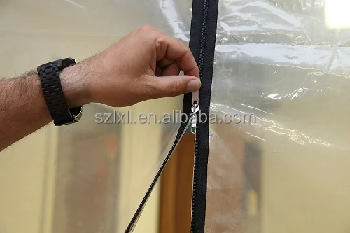 
7ft 213cm Adhesive Zipper for Dust Barrier Cleaning and Restoration 
