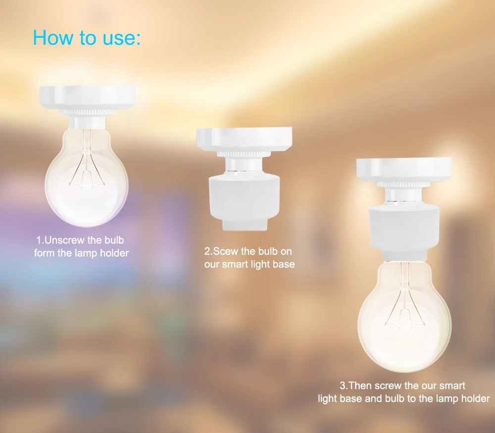 light bulb holder timer