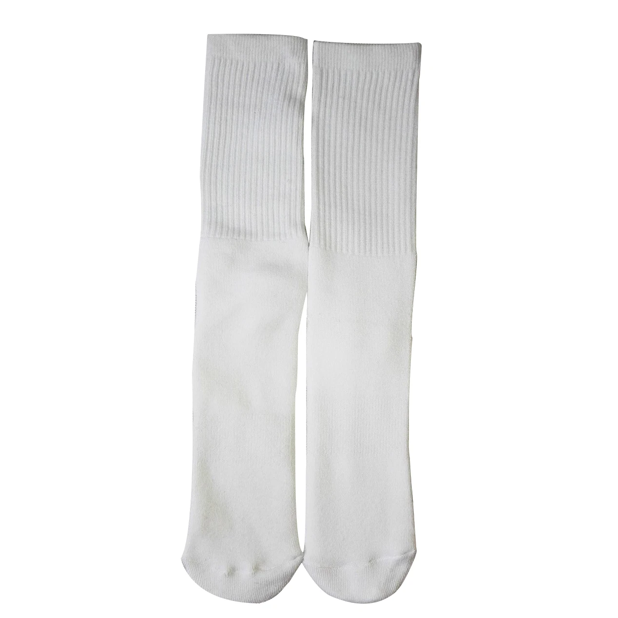 white blank sublimation socks 100 polyester socks with rib on leg
