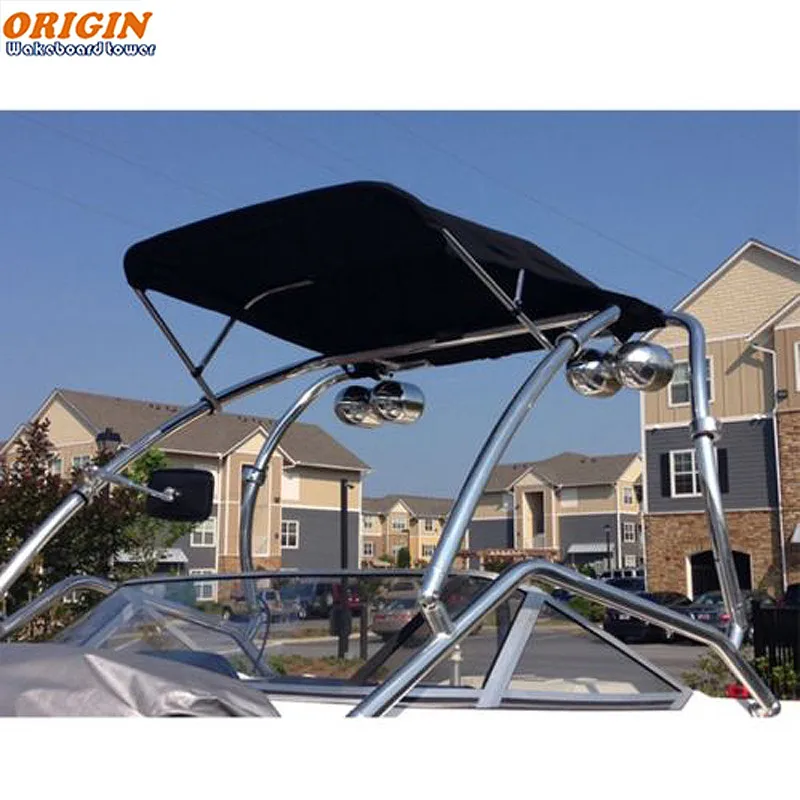Origin Aluminium Catapult Boat Wakeboard Tower Glossy Black 