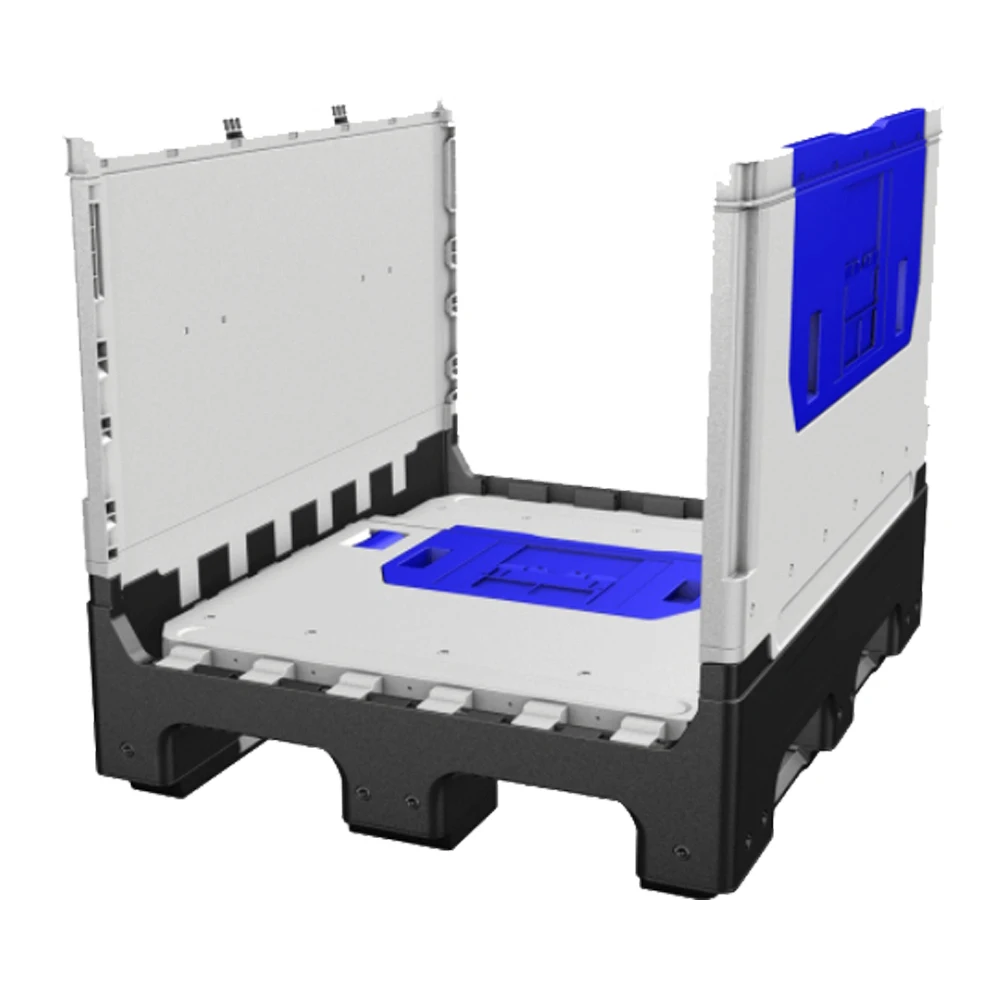 Bulk Storage Collapsible Plastic Pallet Box And Bins Pallet Container ...