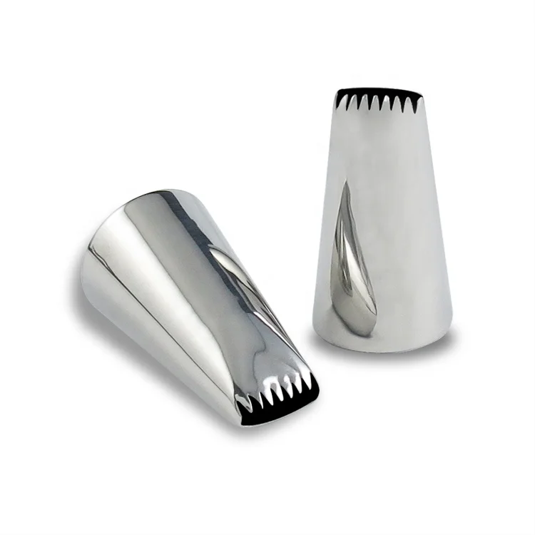 

China Supplies Wholesale Stainless Steel Cake Baking Decoration Nozzle, Silver