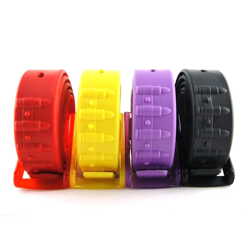 
Unisex trendy colorful wholesale silicone belt 