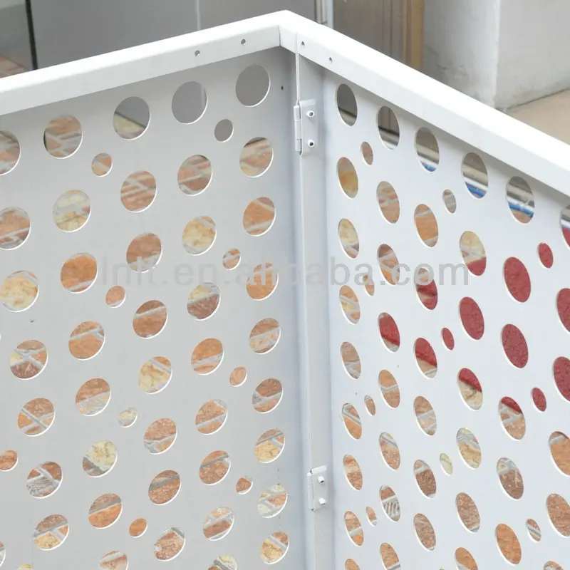 Color Metal Aluminum Air Conditioning Cover Hide Ac Units Buy Outdoor