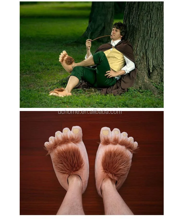 Uchome Furry Monster Adventure Slippers,Comfortable Novelty Warm Winter Hobbit Feet Slippers For - Buy Plush Microfiber Towels,Cotton Plush Hobbit Slipper,Winter Warm Slippers Product on Alibaba.com