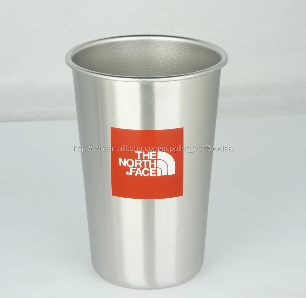 Stainless Steel Pint Cups 16oz Metal Water Cup Drinking Cup For Camping