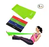 Exercise Resistance Bands - 4 Resistance Loop bands & Long Fitness Stretch Band Yoga Straps Home Gym Workout For Legs Arms Pull