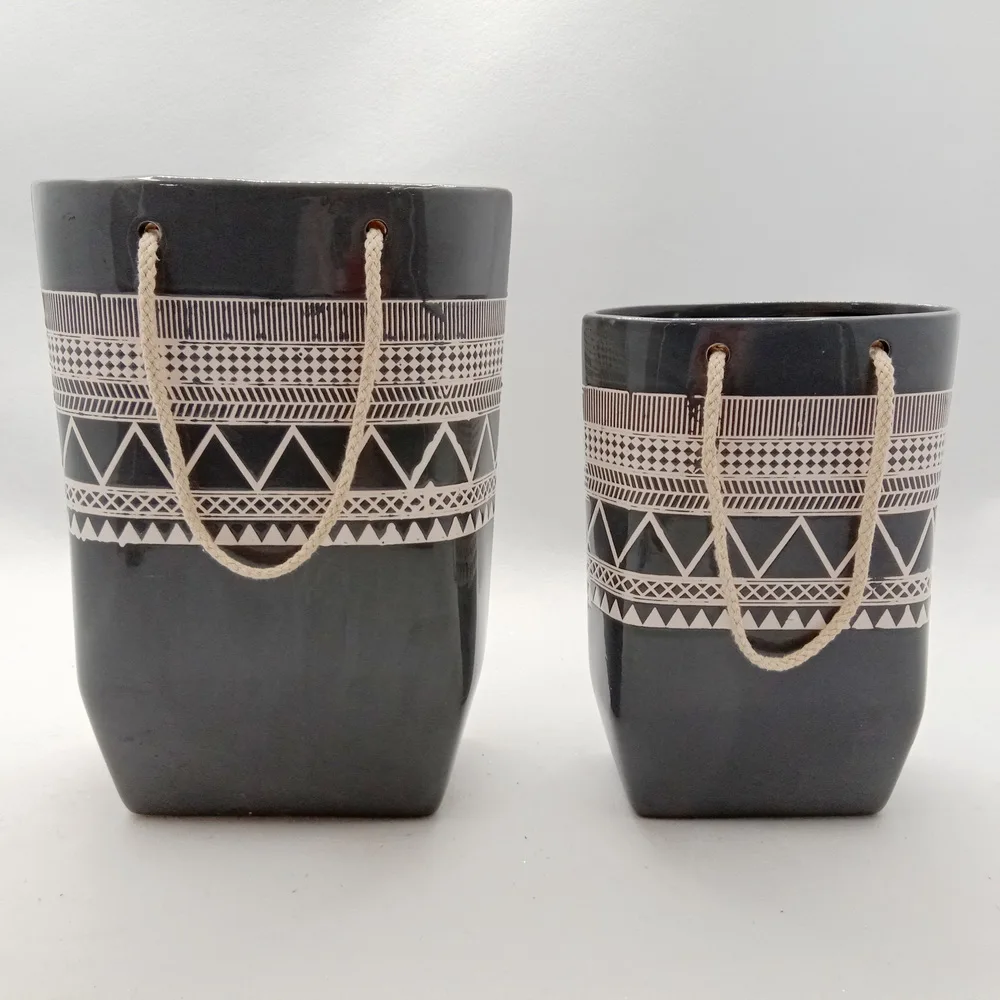 

bamboo fiber flower pot, Customized