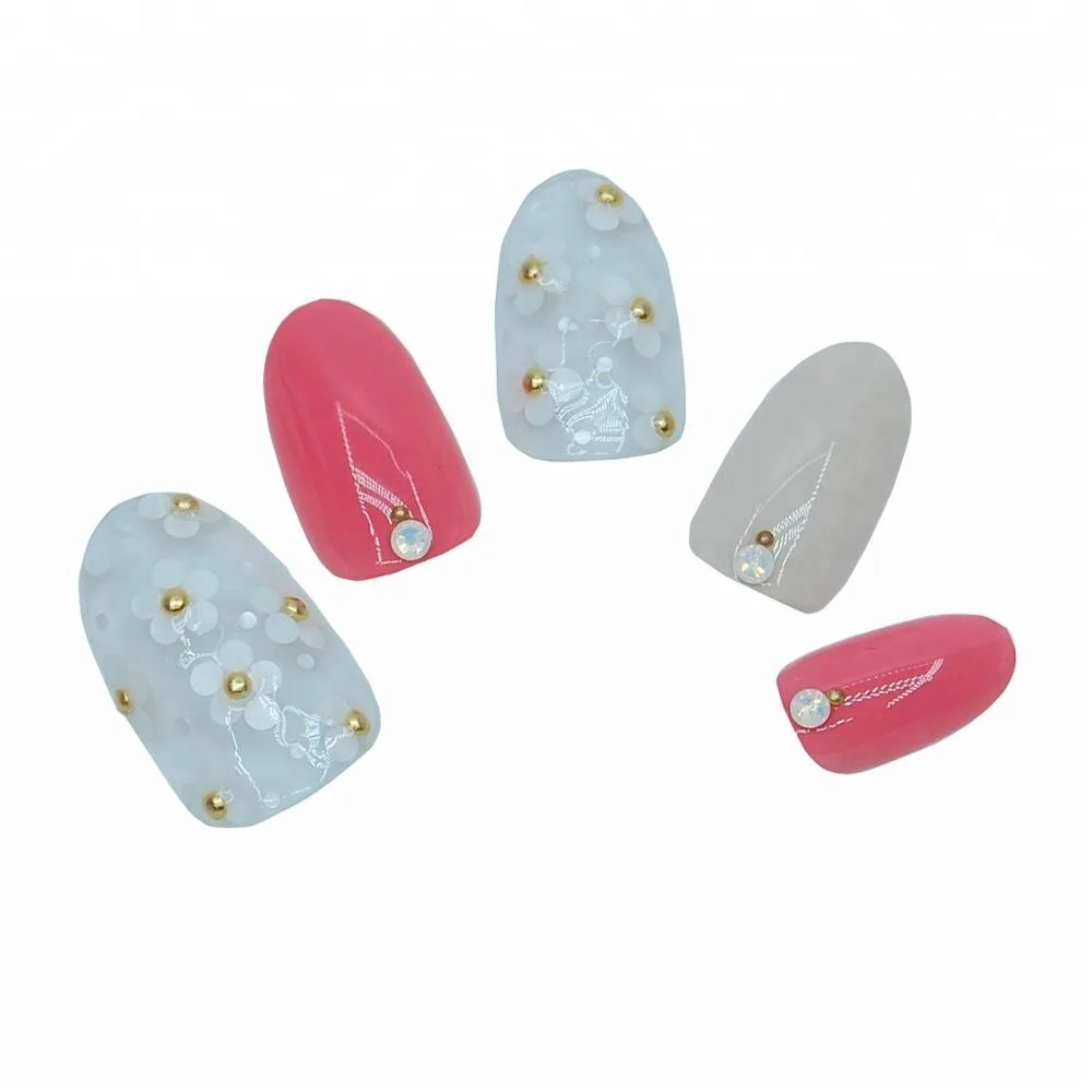 
Guangzhou Free Sample Private Label Artificial Fingernails Glitter 3d Nail Diamond Art Decoration 