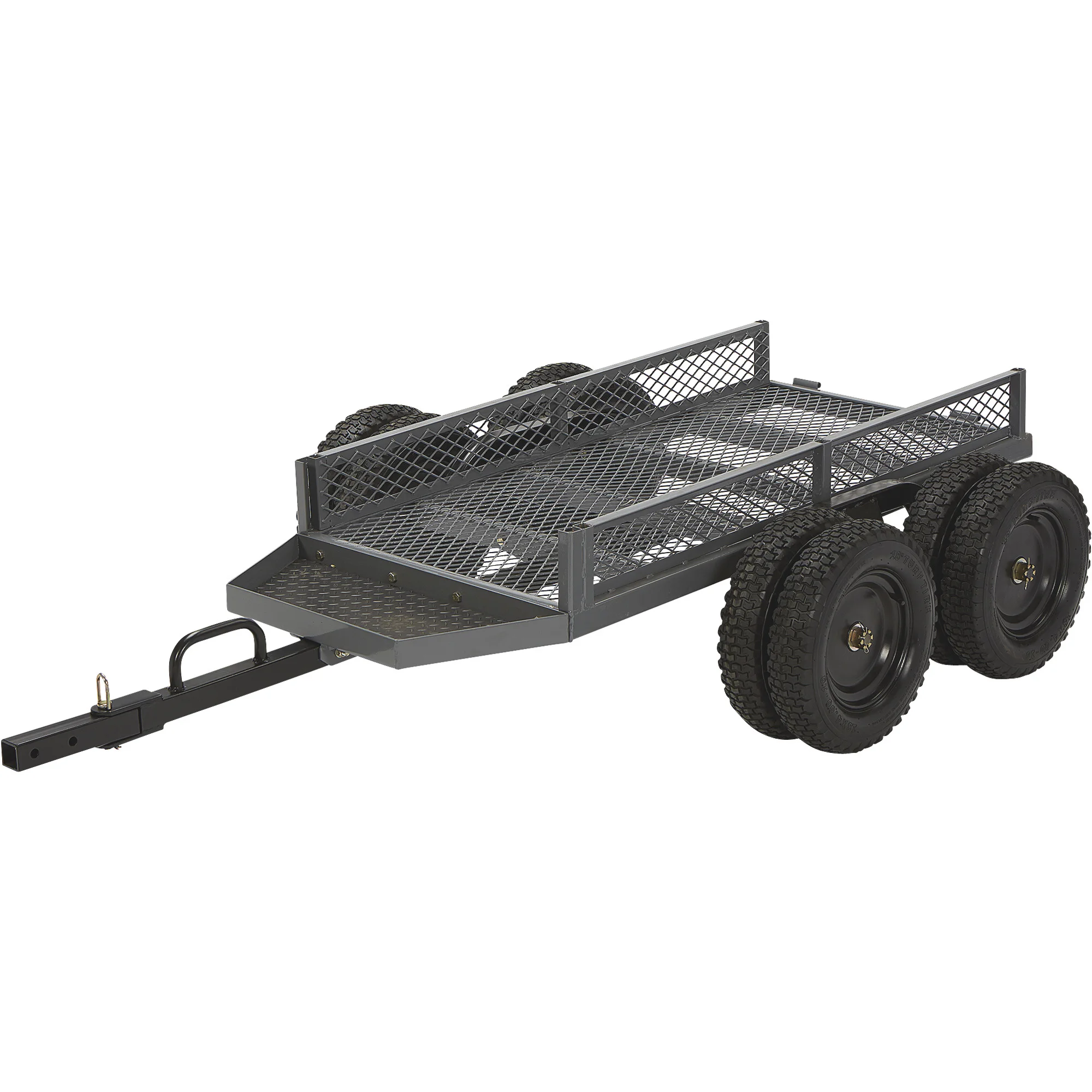 Small ATV Tandem Axle Cargo Lawn Mower Garden Utility Trailer, View