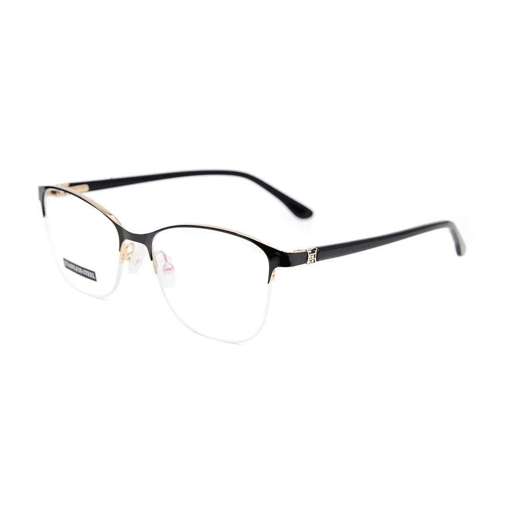 

2019 Wholesale Ready stock fashion high quality metal optical frame for women glasses