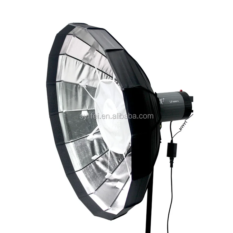 2015 New Hotsale Cloth Beauty Dish /Softbox with Grid 140cm Silver Inside 16 ribs