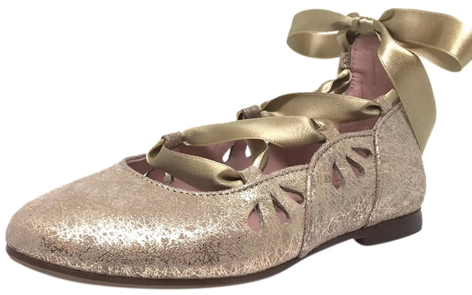 ribbon lace up ballet flats
