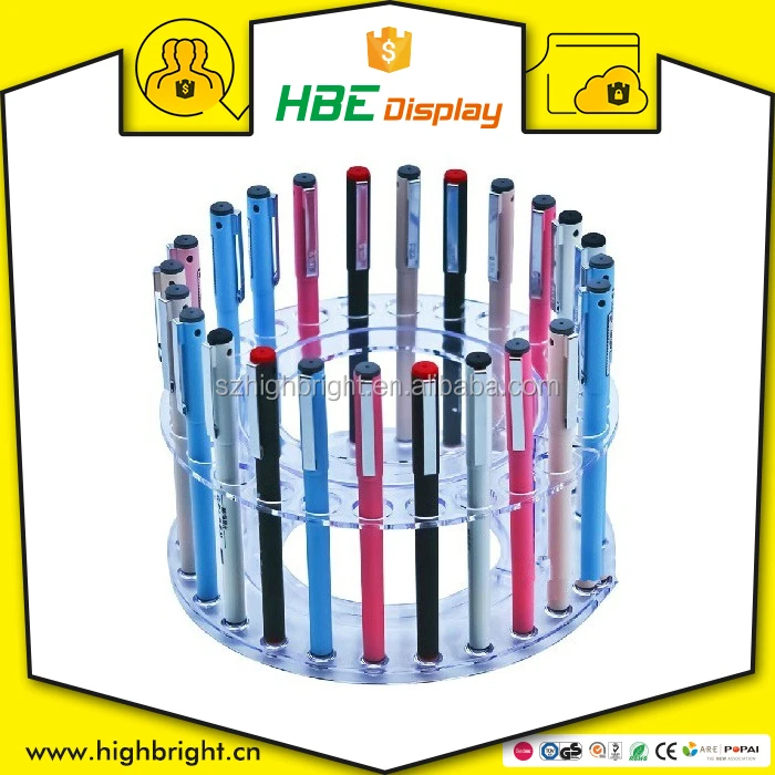 Retail Store Acrylic Pen Holder Display Rack - Customized