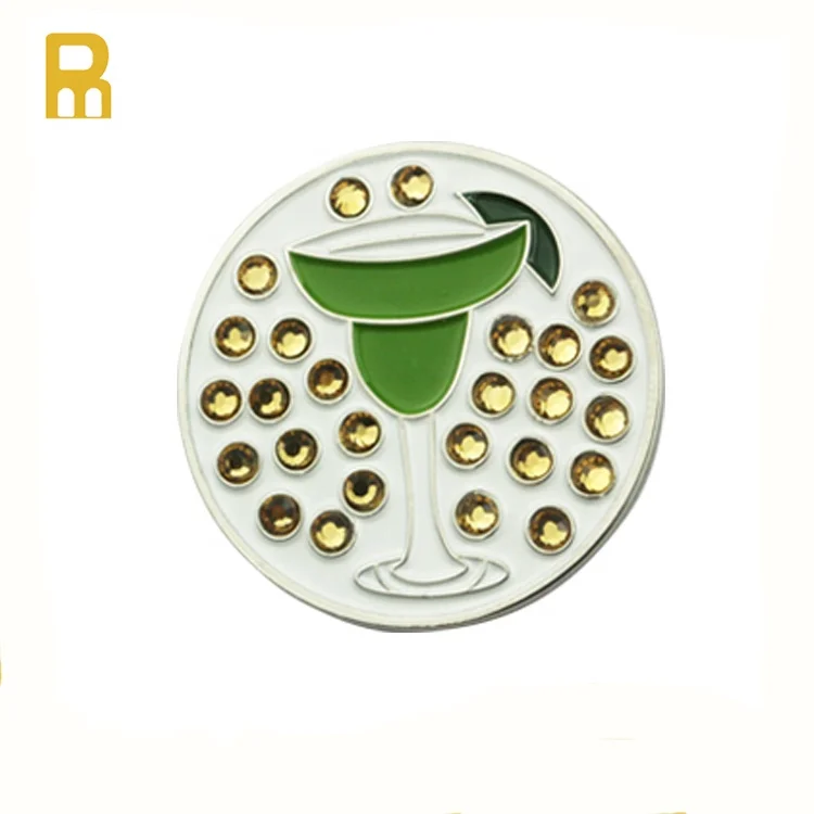

Wholesale golf ball markers crystal golf marker