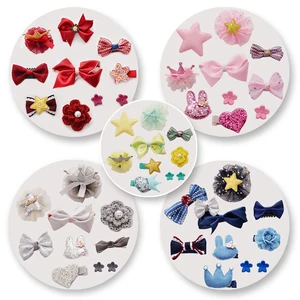 Image of fashion Hot sales headdress Yorkshire bow hair accessories teddy hairpin puppy cat jewelry flower for pet dogs cats
