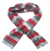 Custom promotional striped knitted scarf warm winter neckerchief 100% acrylic head wear