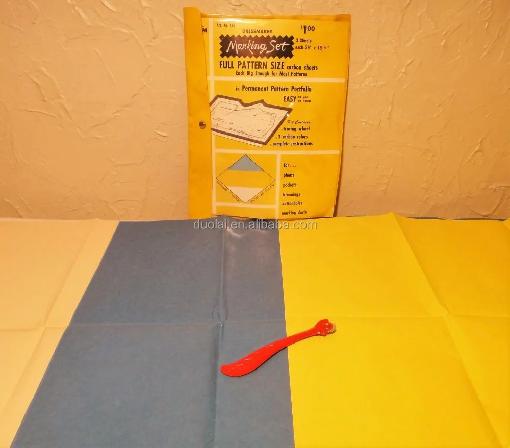 Ressmaker Tracing Paper 5 Sheets Yellow Carbon Sewing Craft Dressmaking