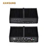 New Firewall 2 Lan Linux X86 Fanless Mini Pc I3