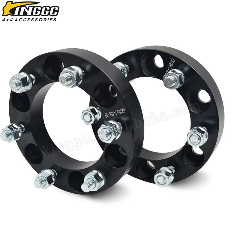 30mm Black Anodized Aluminum Wheel Spacer Adapter 6x139.7 - Buy ...