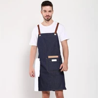 

Chef Kitchen BBQ Workwear Utility Multi-Use Shop Lightweight Tool cotton denim kitchen barber apron