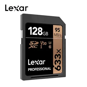 Good quality  lexar professional 633x sd  card 32gb 64gb 128gb 256gb storage sd card for 4k video