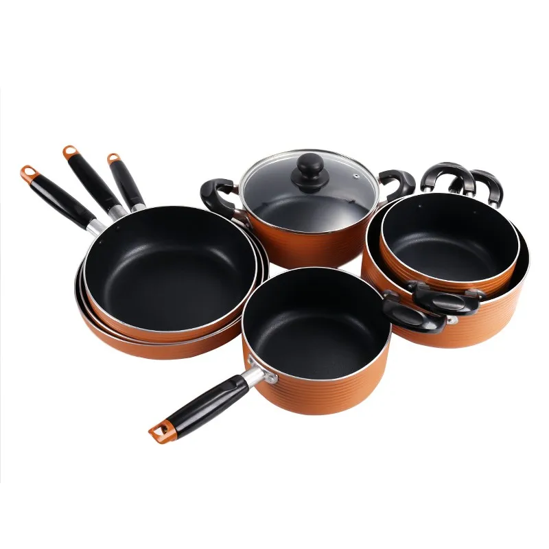 Japanese High Quality 13pcs Aluminium Alloy Cookware Sets Non Stick