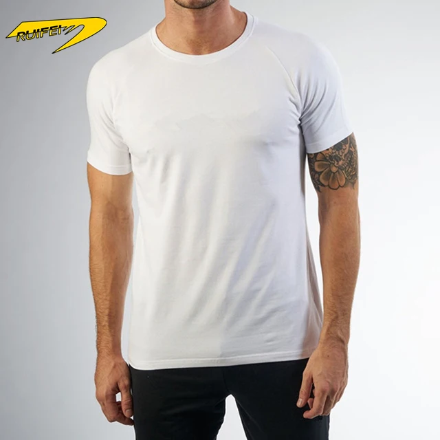 plain white fitted shirt